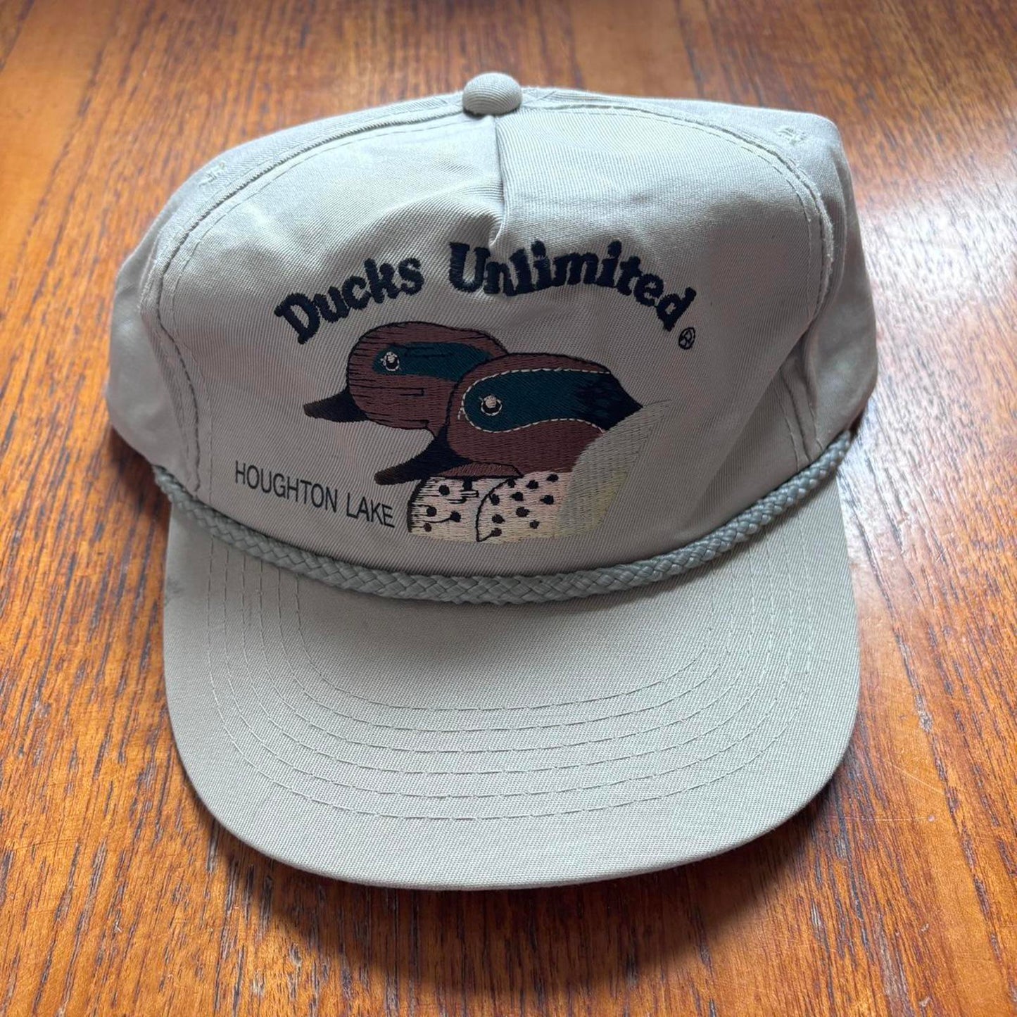 Vintage 90s USA Ducks Unlimited Michigan hunting graphic cap
