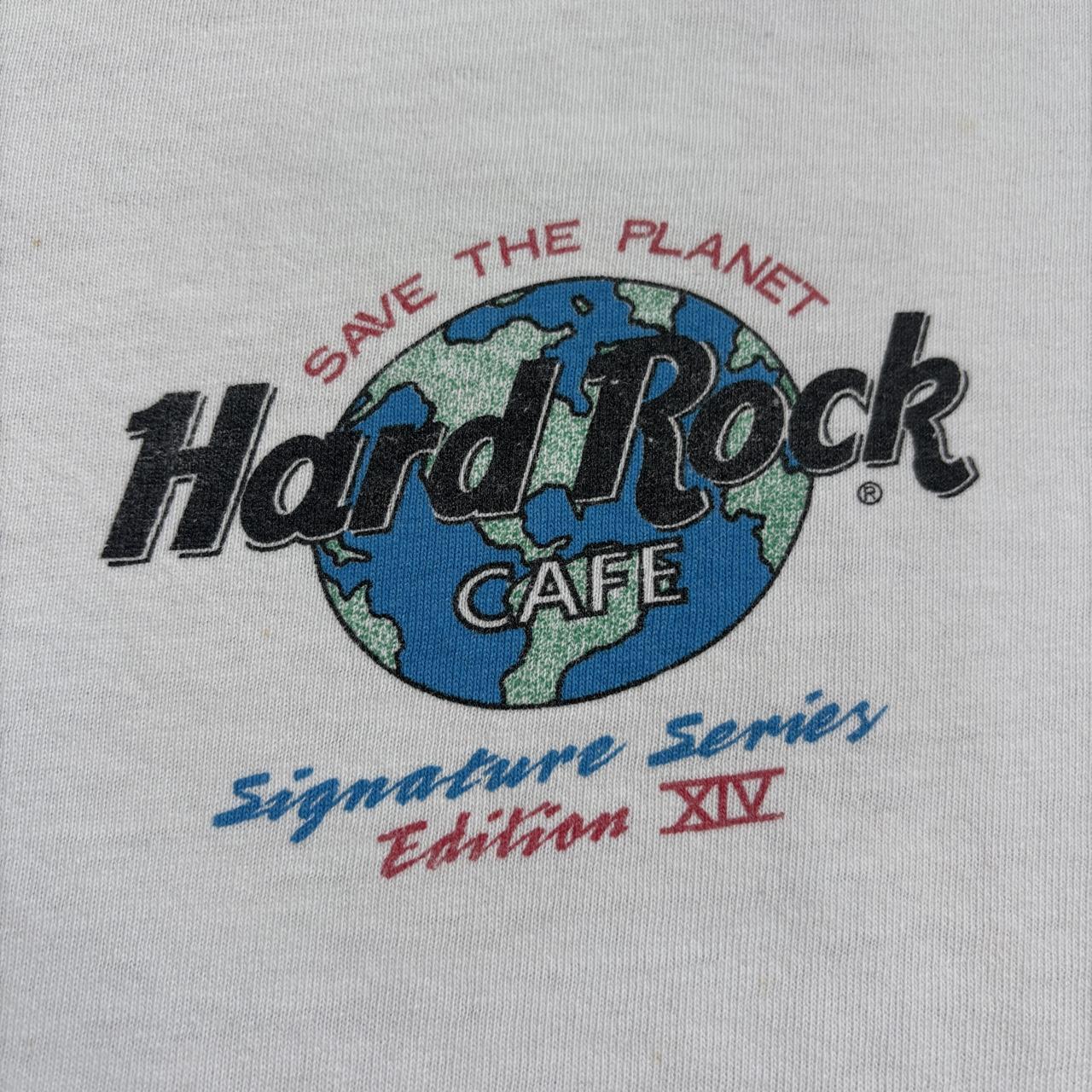 Vintage 90s USA Hard Rock Cafe signature Series Peter Gabriel Genesis t-shirt