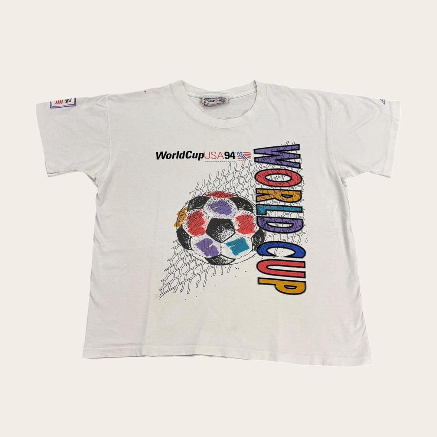 Vintage USA World Cup 94 football tournament graphic t-shirt