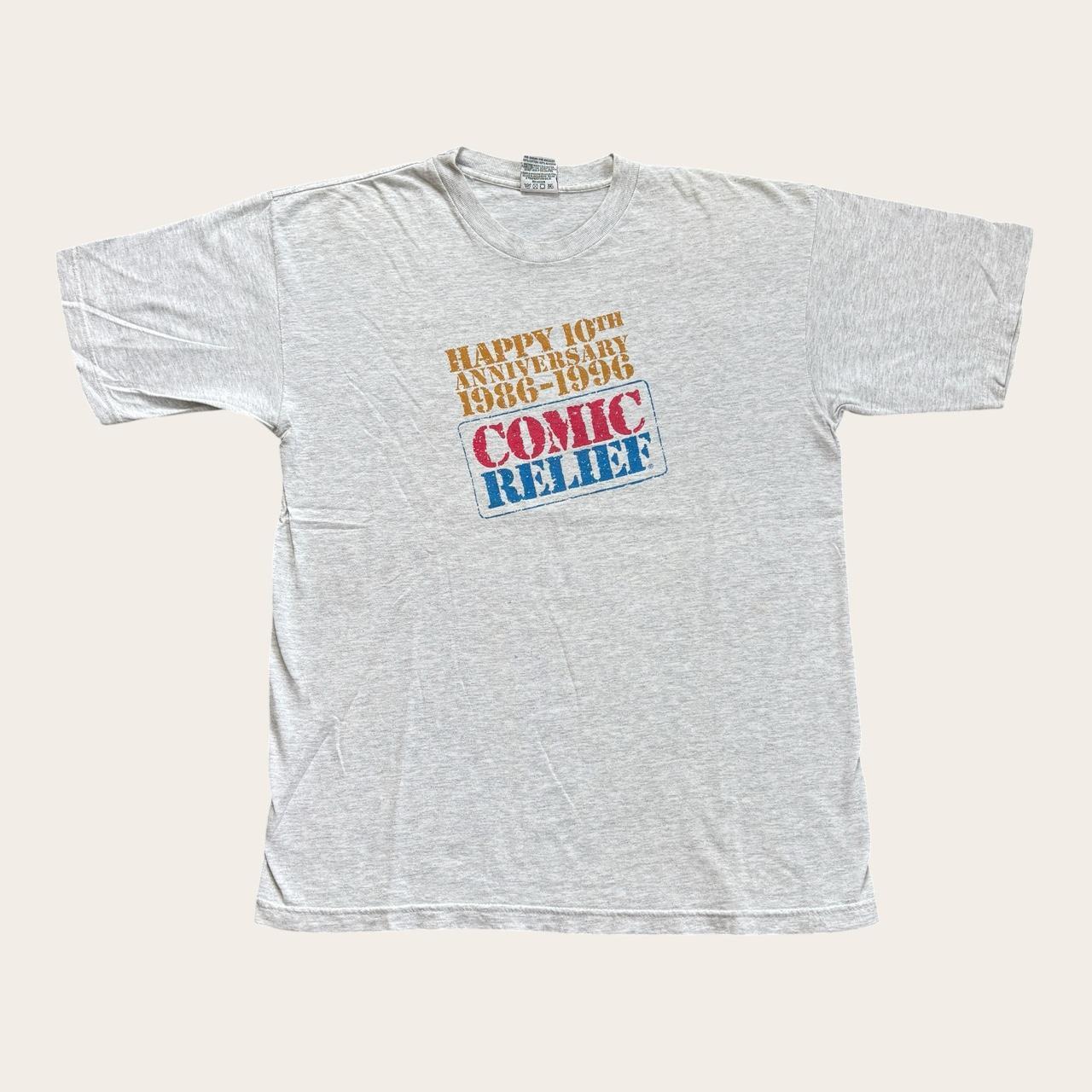 Vintage 90s USA Comic Relief 10th anniversary charity comedy benefit HBO t-shirt