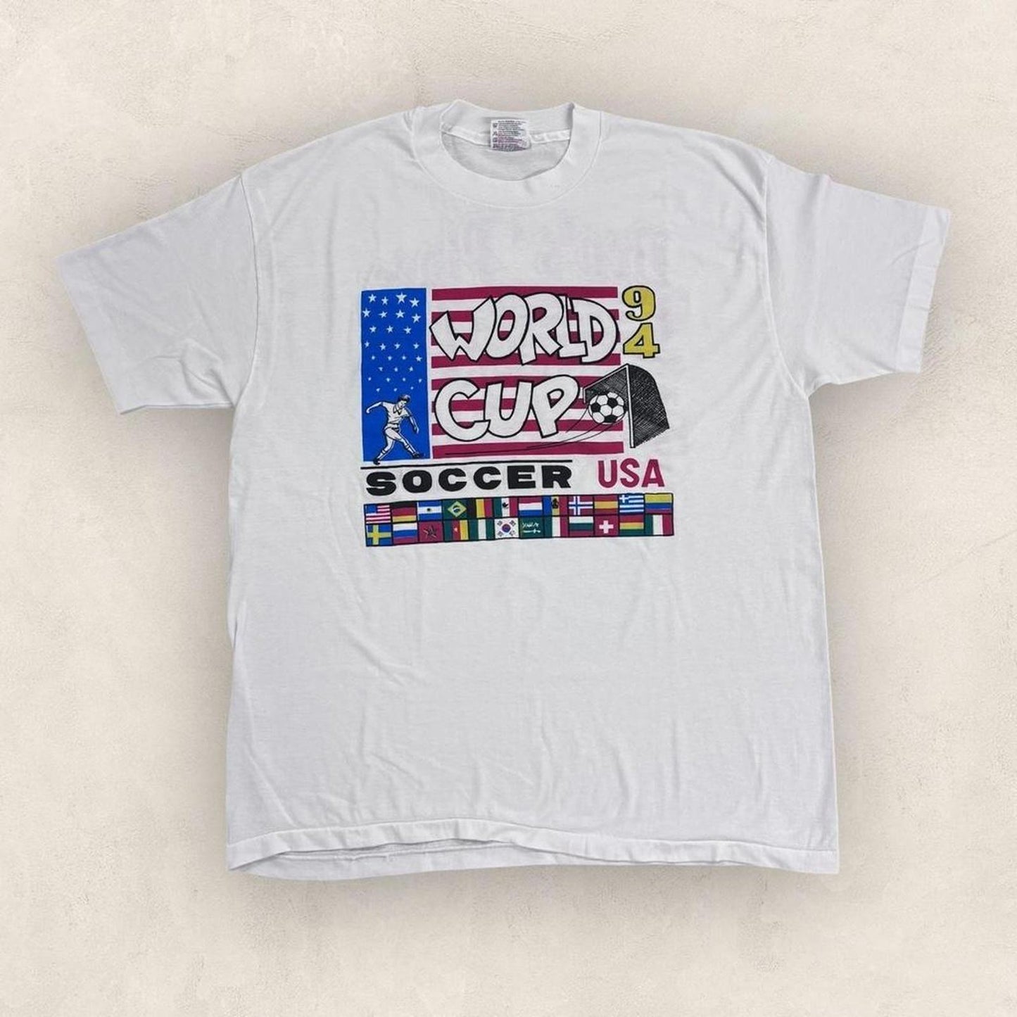 Vintage USA World Cup 94 football tournament sports bar New Jersey t-shirt