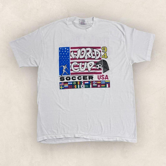 Vintage USA World Cup 94 football tournament sports bar New Jersey t-shirt