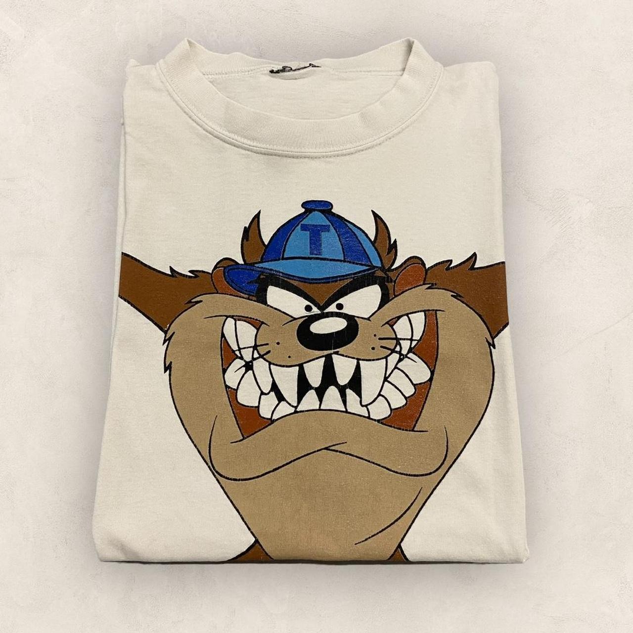 Vintage 90s USA Taz Tasmanian Devil Kent State University looney tunes Warner Bros graphic t-shirt