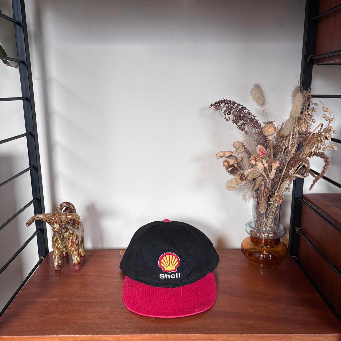 Vintage 90s Shell oil gas company workwear embroidered cap