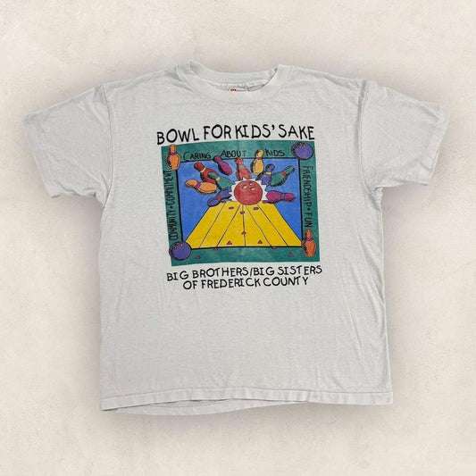 Vintage 90s USA bowling for kid’s charity fundraiser Maryland graphic t-shirt