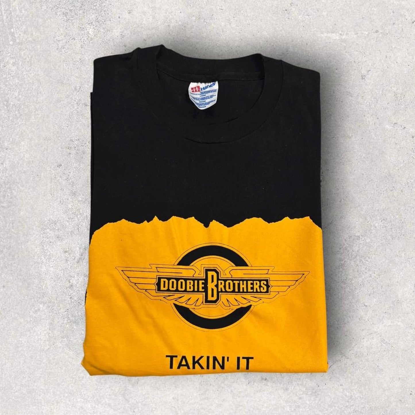 Vintage 90s USA The Doobie Brothers concert Padres Pirates MLB baseball t-shirt