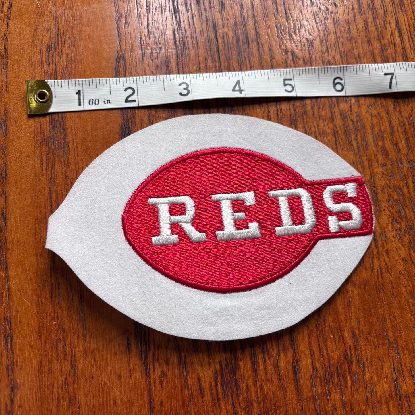 Vintage 90s USA Cincinnati Reds MLB baseball large embroidered patch