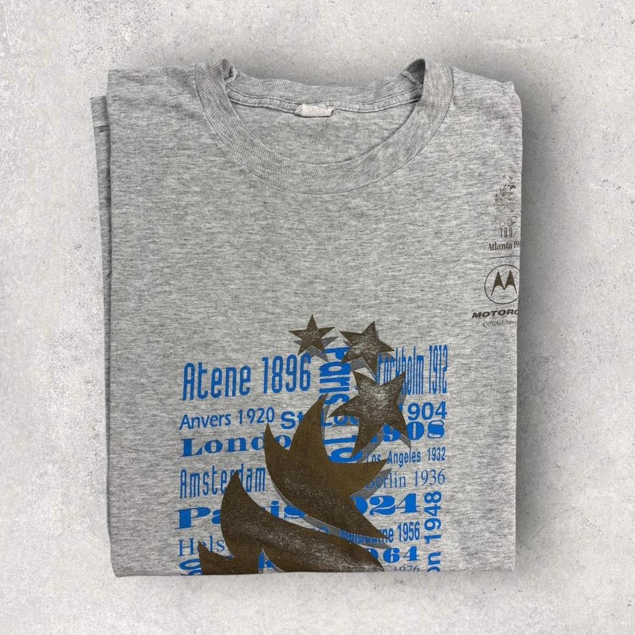 Vintage 90s USA Atlanta Olympics summer games athletics graphic t-shirt
