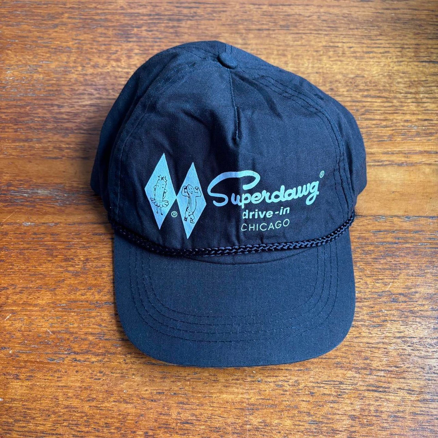 Vintage USA Superdawg hotdogs drive-in Chicago diner graphic cap