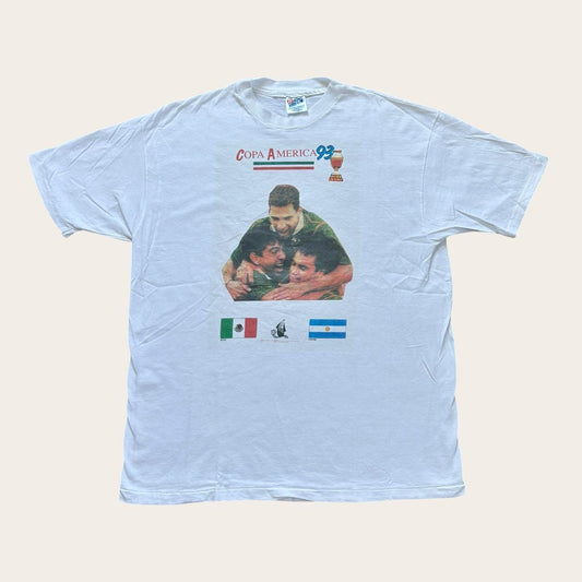 Vintage Copa America football tournament final Argentina Mexico t-shirt