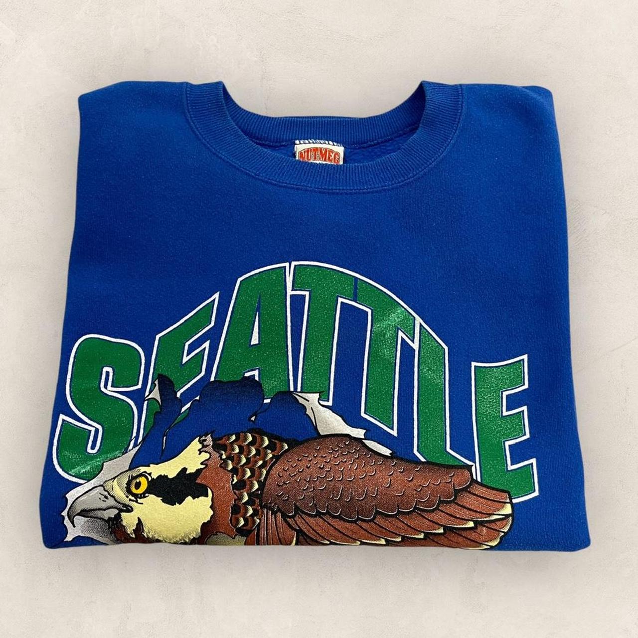 Vintage 90s USA Seattle Seahawks NFL American Football graphic sweatshirt