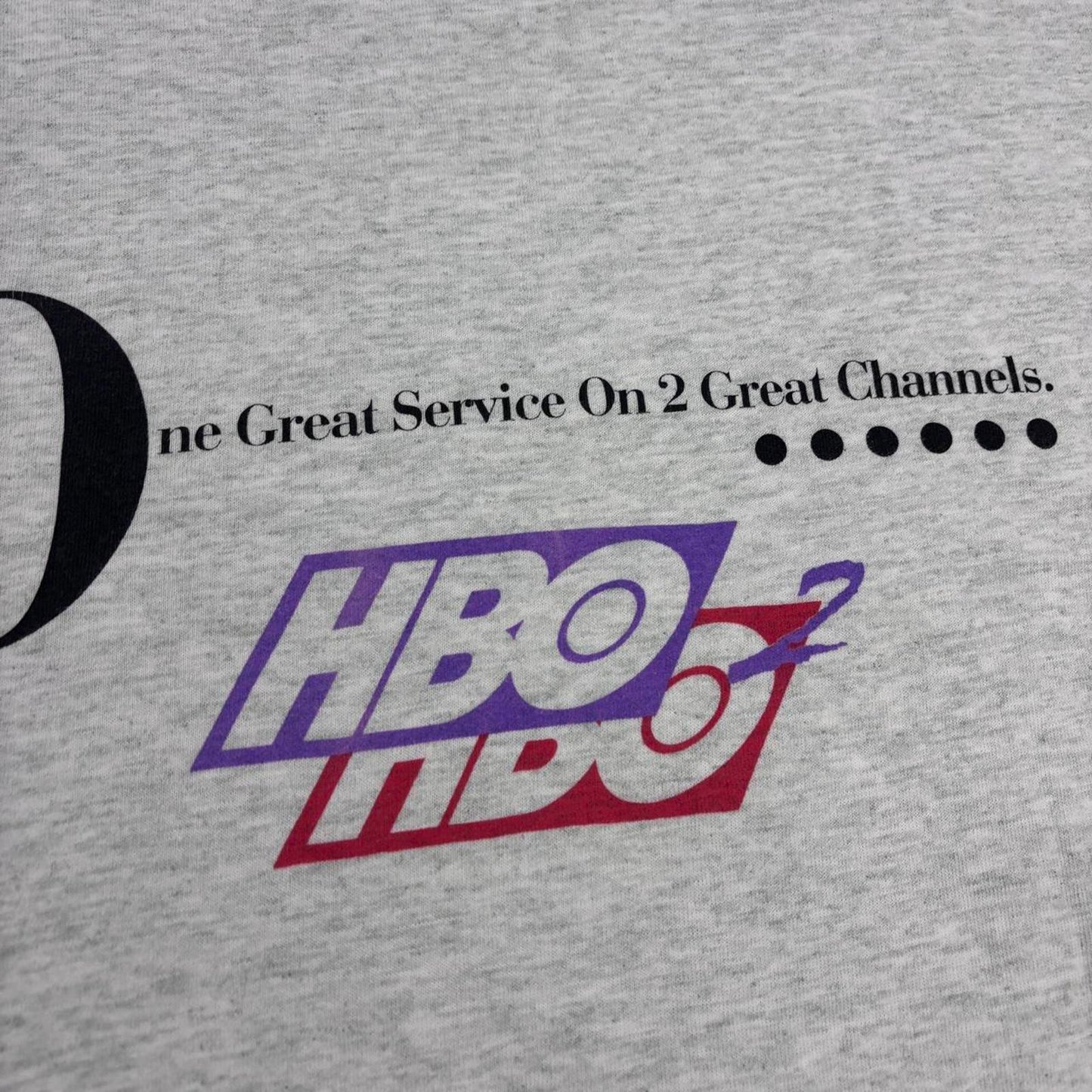 Vintage 90s HBO Home broadcasting TV movie service graphic t-shirt