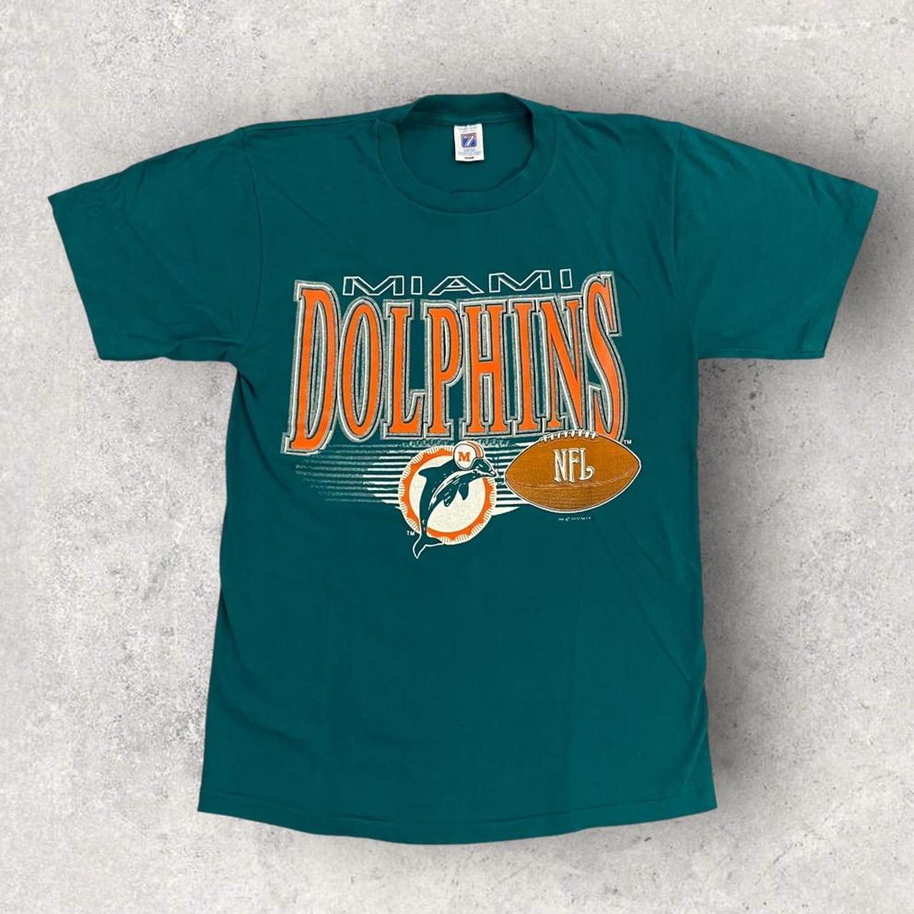 Vintage 90s USA Miami Dolphins NFL American Football Florida graphic t-shirt