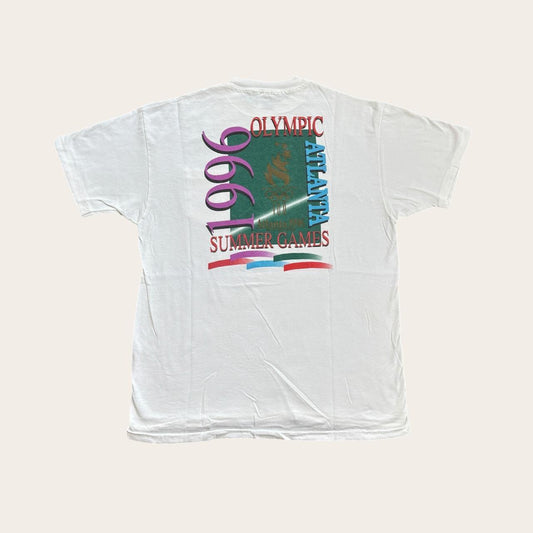 Vintage 90s USA Atlanta Olympics summer games athletics pocket t-shirt