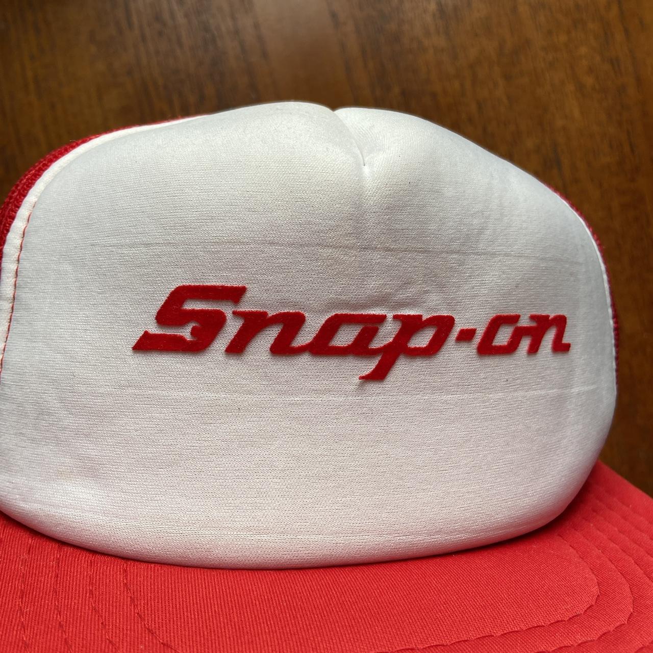 Vintage 90s USA Snap-on Tools transport automobile graphic trucker cap