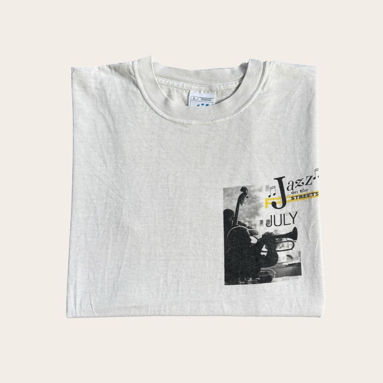 Vintage 90s USA jazz on the streets July festival music t-shirt