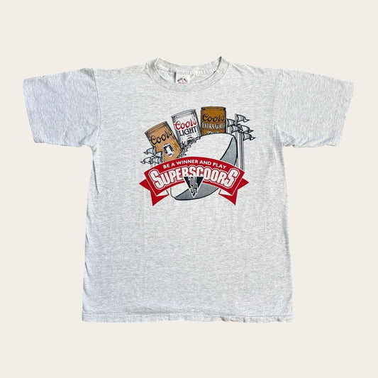 Vintage 90s USA Coors light beer NFL American Football t-shirt