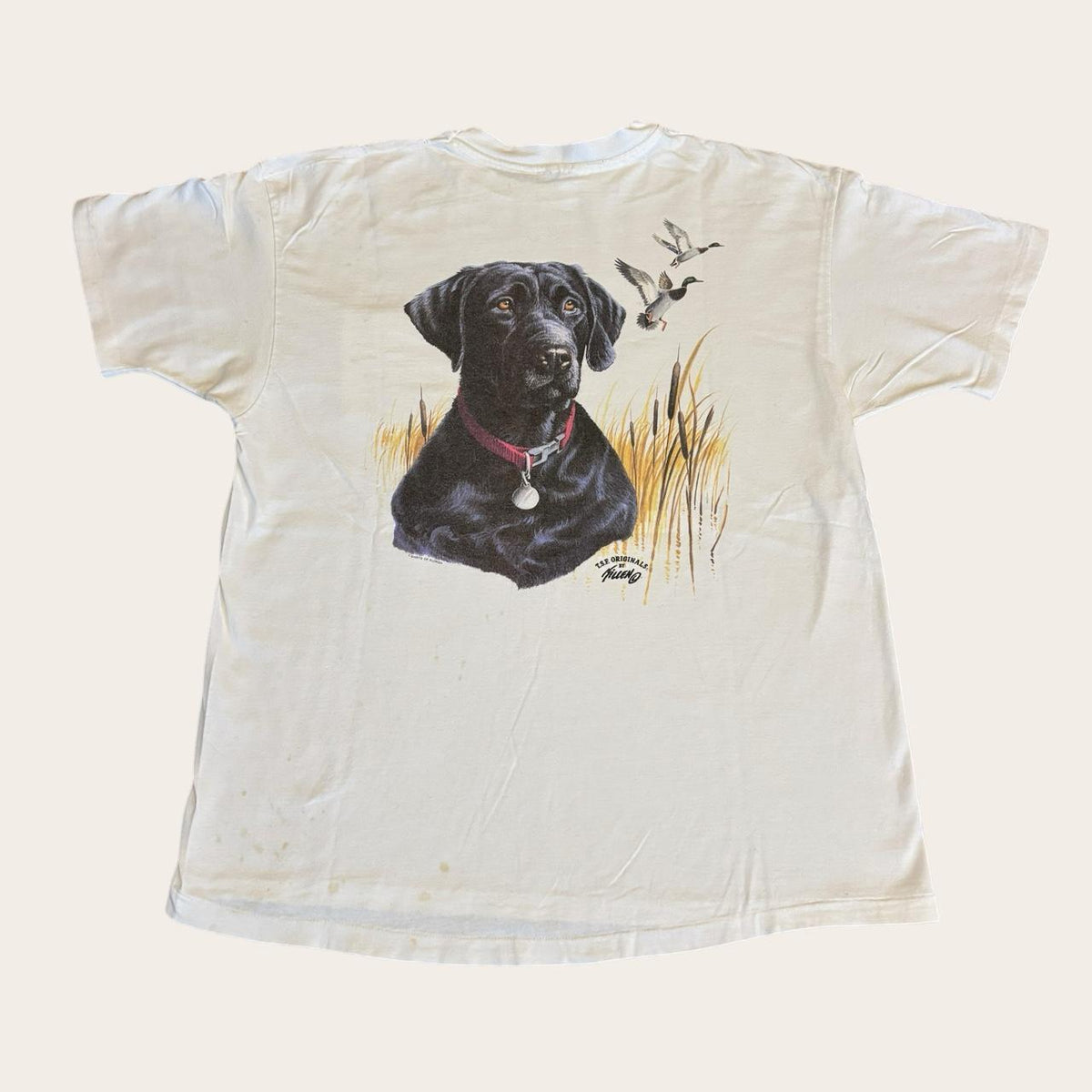 Vintage 90s TSF originals Labrador retriever hunting dog wildlife t-shirt