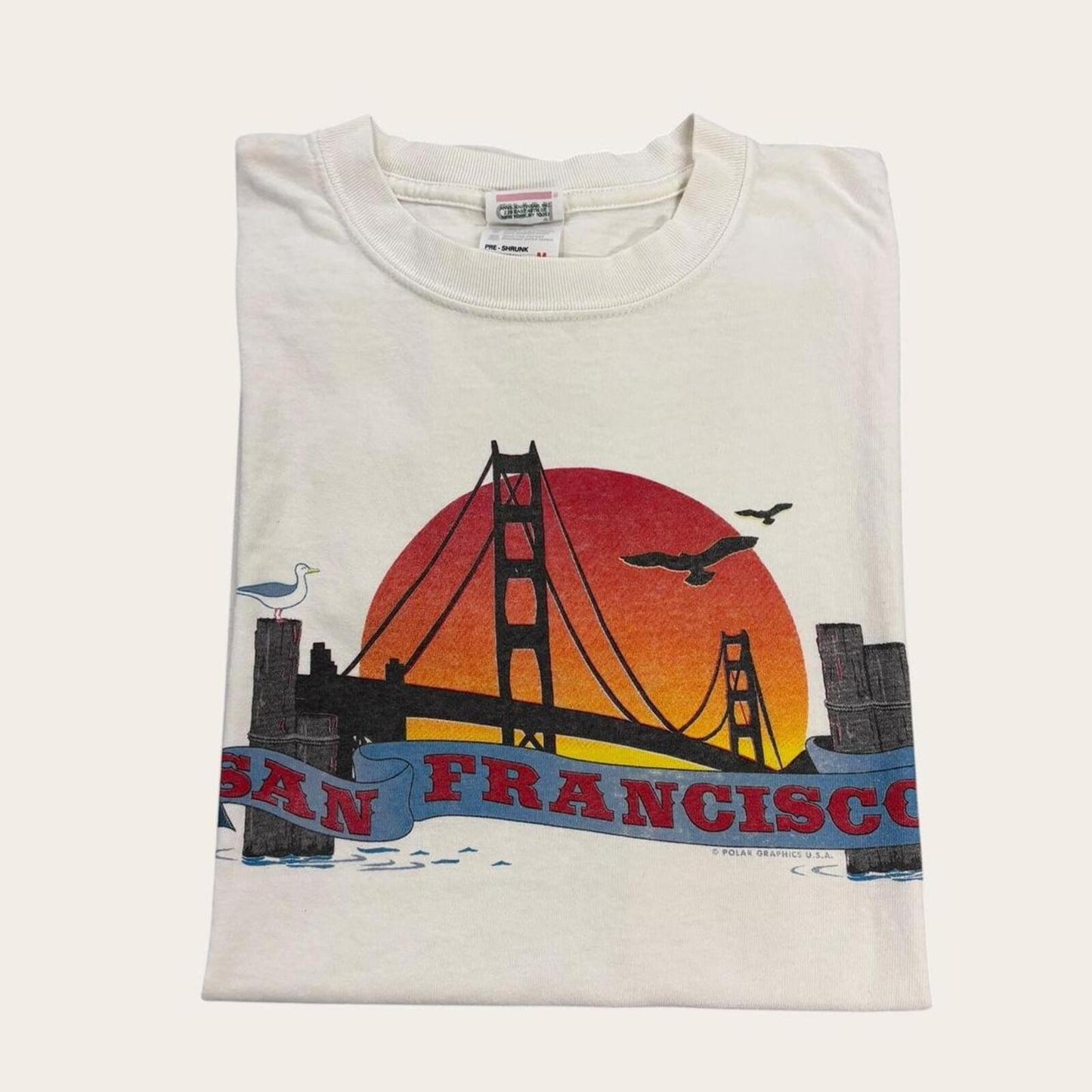 Vintage 90s USA San Francisco Golden Gate Bridge California tourist t-shirt