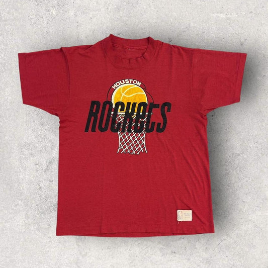 Vintage 80s USA Houston Rockets NBA basketball graphic t-shirt