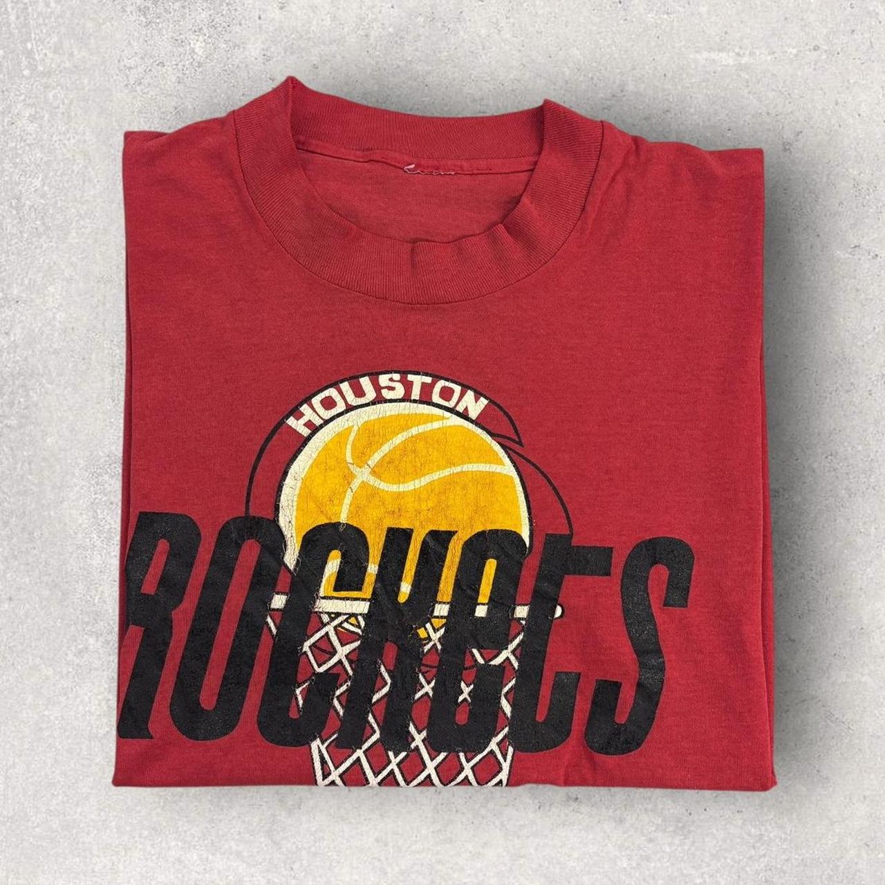 Vintage 80s USA Houston Rockets NBA basketball graphic t-shirt