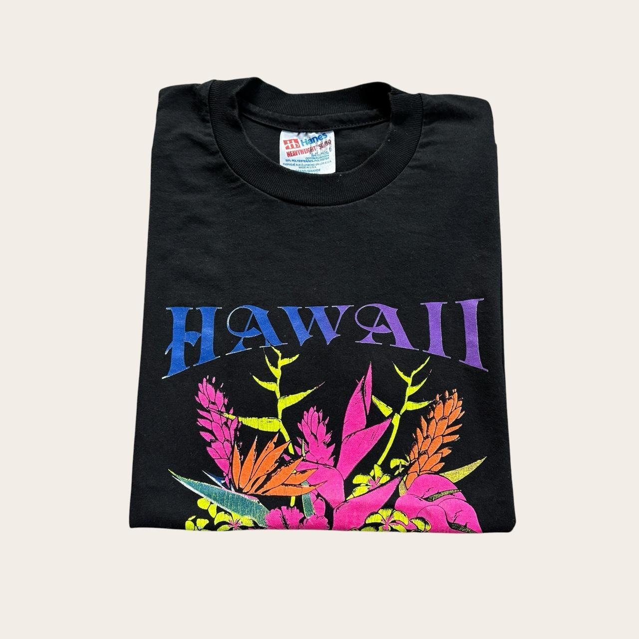 Vintage 90s USA Hawaii wildflowers nature souvenir t-shirt