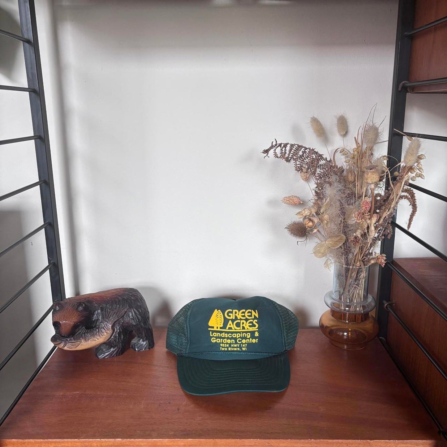Vintage 90s USA Green Acres gardening & landscape center Wisconsin trucker cap