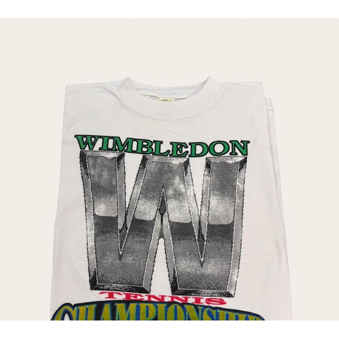 Vintage 90s Wimbledon tennis championship tournament t-shirt