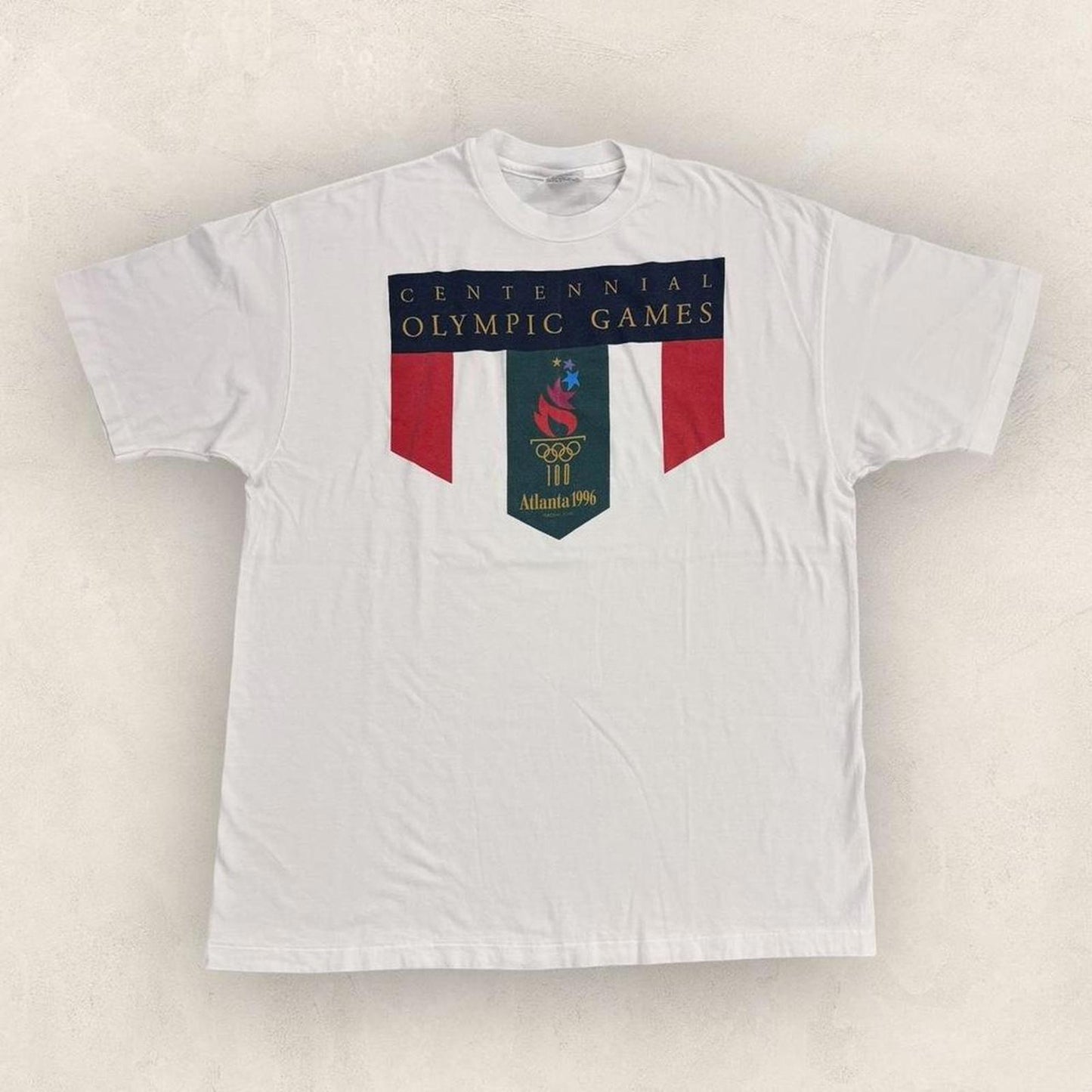 Vintage 90s USA Atlanta Olympics centennial games athletics graphic t-shirt