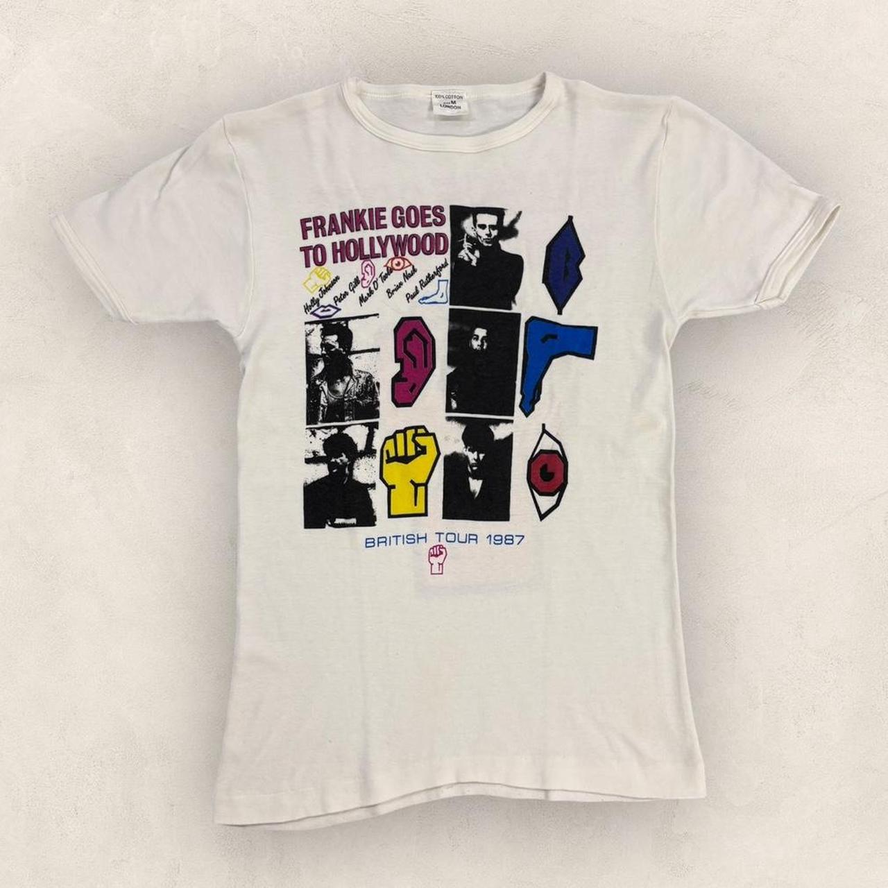 Vintage 80s Frankie Goes to Hollywood UK Tour band t-shirt