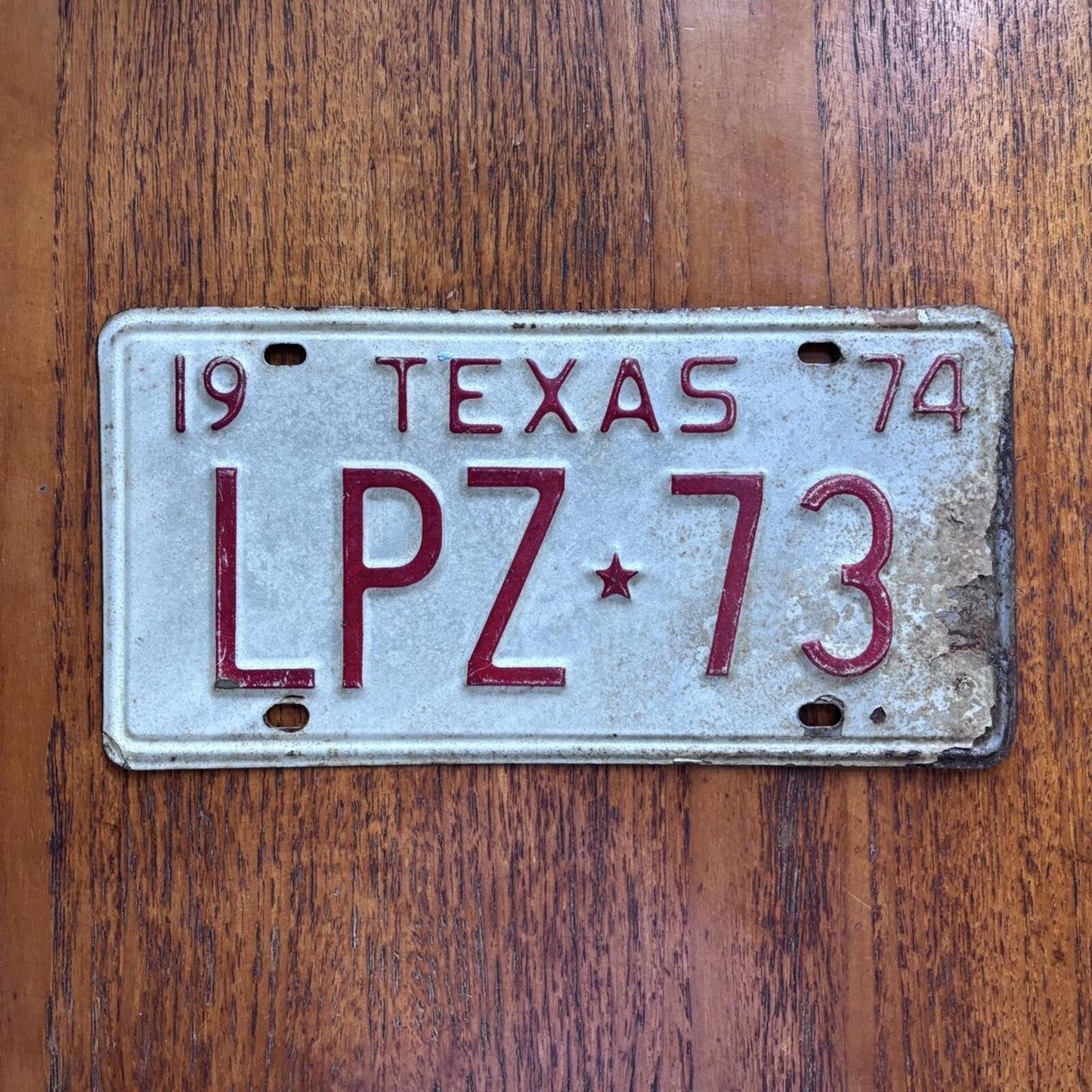 Vintage 70s USA Texas state car automobile American license plate
