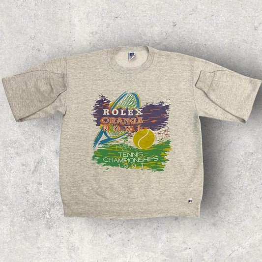 Vintage 90s USA Rolex orange bowl tennis championships US Open sweatshirt