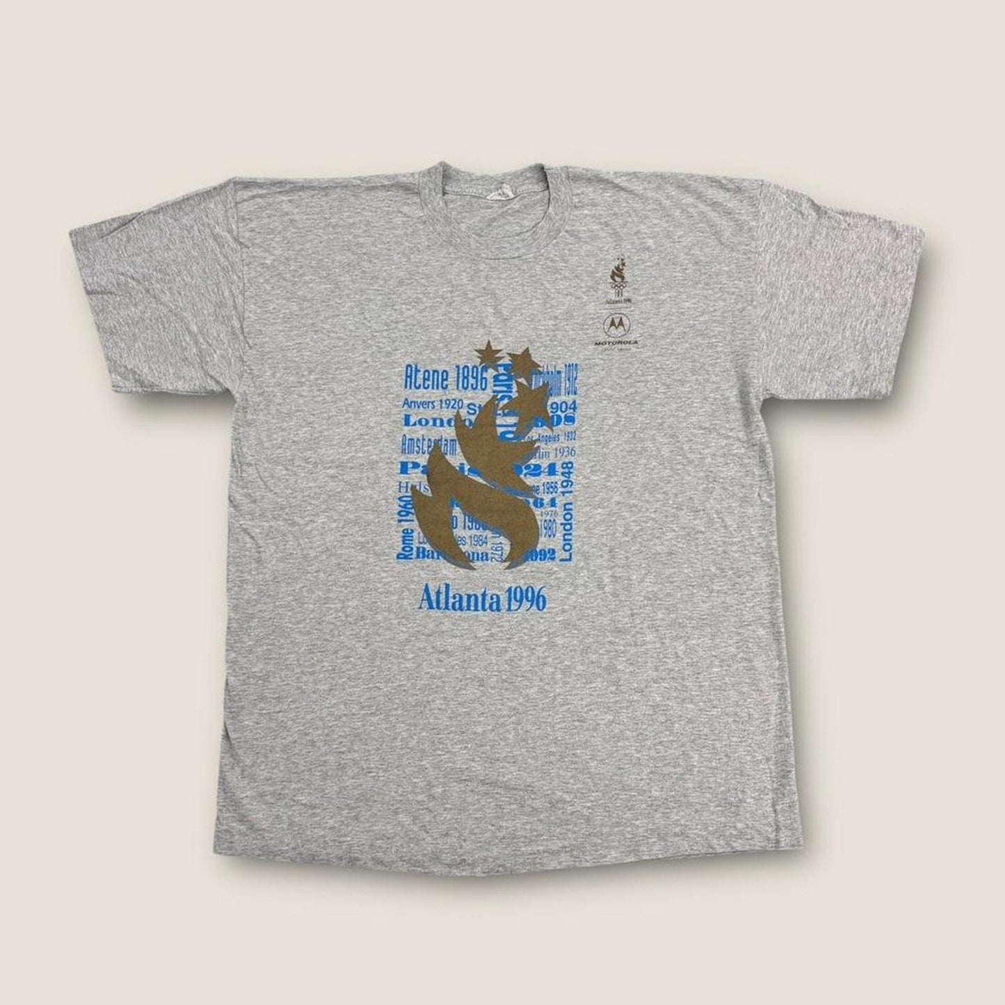 Vintage 90s USA Atlanta Olympics summer games athletics graphic t-shirt