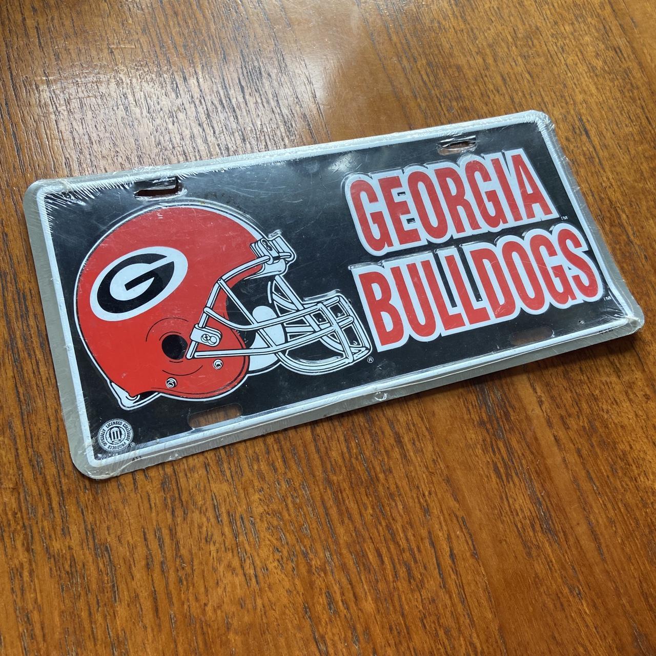 Vintage 90s USA Georgia Bulldogs university varsity American football American license plate