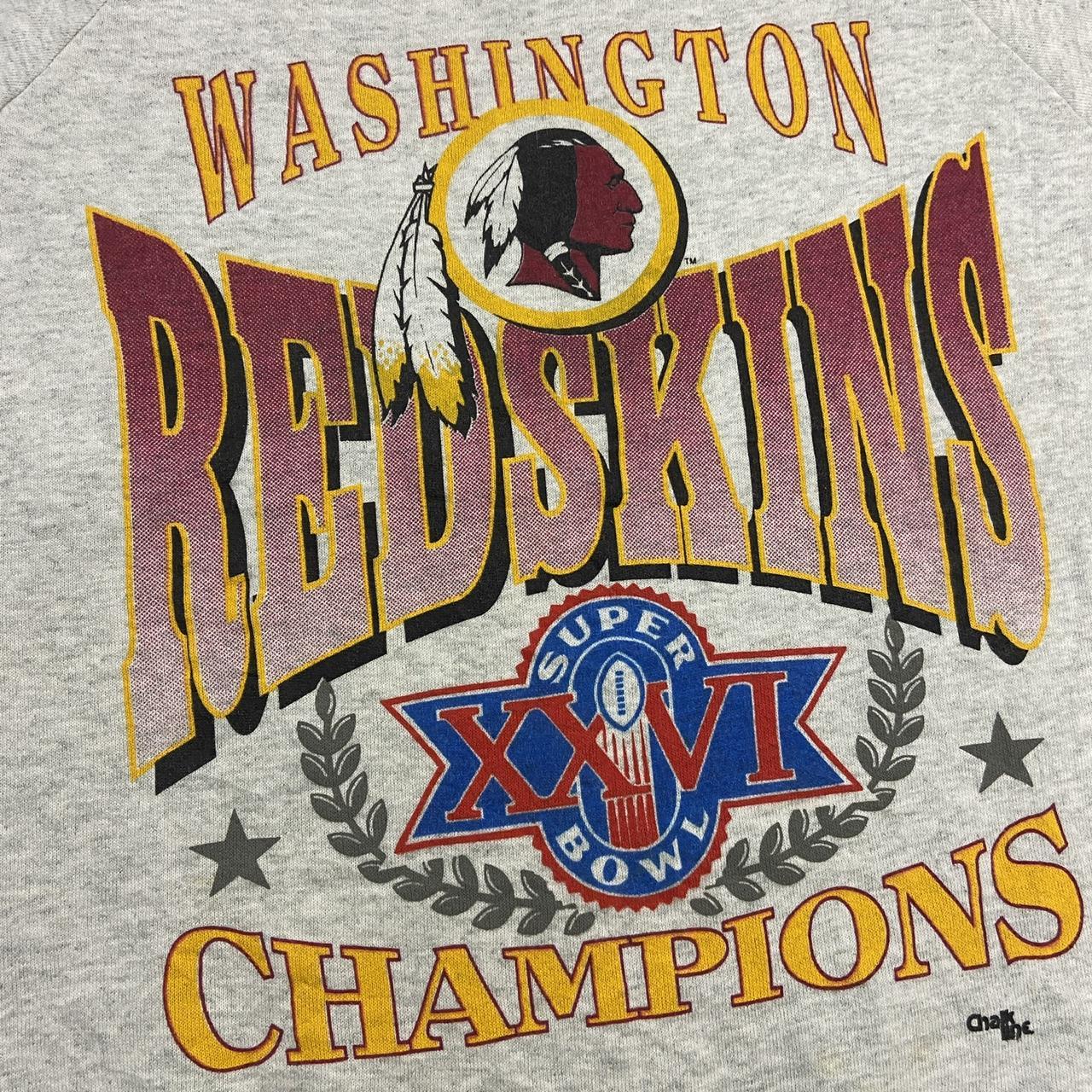 Vintage 90s USA Washington Redskins Super Bowl 26 Champions NFL American Football sweatshirt