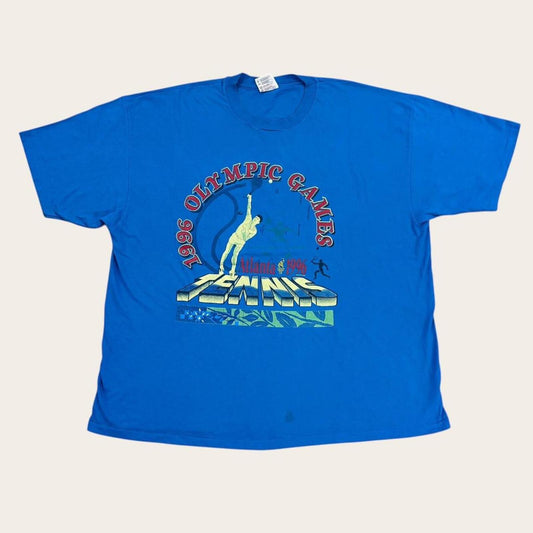 Vintage 90s USA Atlanta Olympics summer games tennis graphic t-shirt