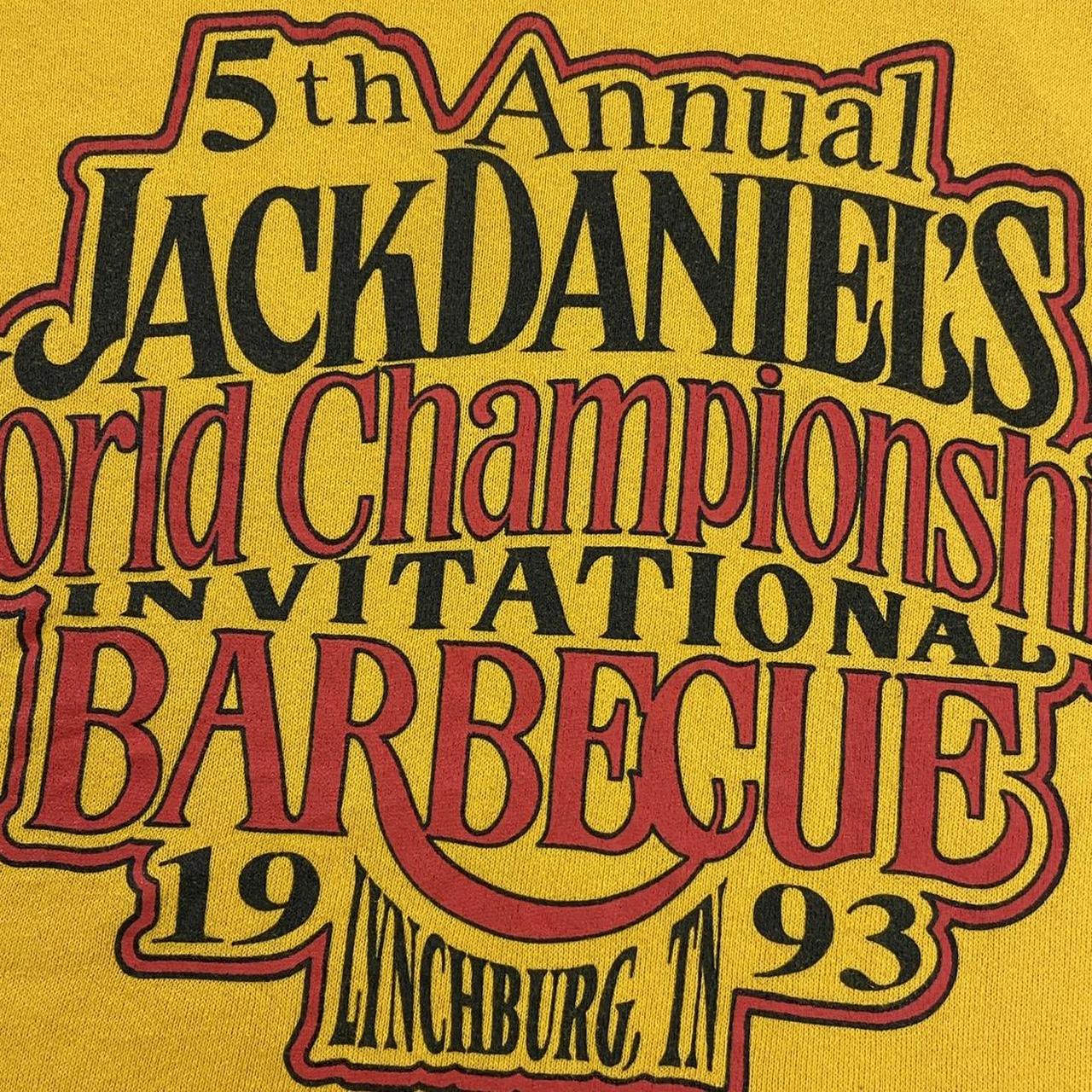 Vintage 90s USA Jack Daniel’s World Championship Barbecue Lynchburg Tennessee whisky sweatshirt