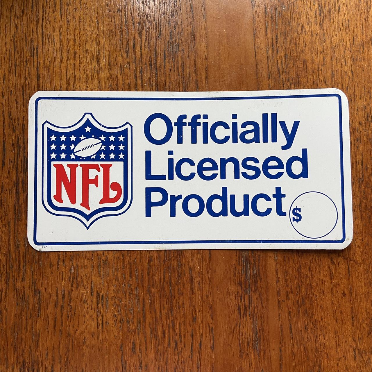 Vintage 90s USA NFL American Football promotional American license plate