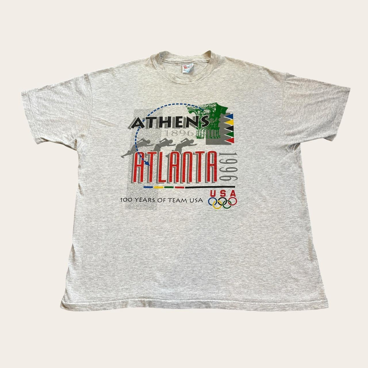 Vintage 90s USA Atlanta Olympics summer games athletics t-shirt