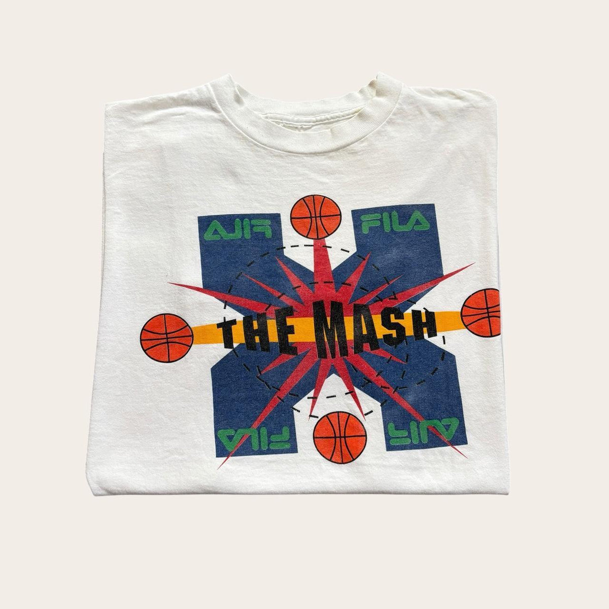 Vintage 90s USA Fila Jamal Mashburn NBA basketball Dallas Mavericks t-shirt