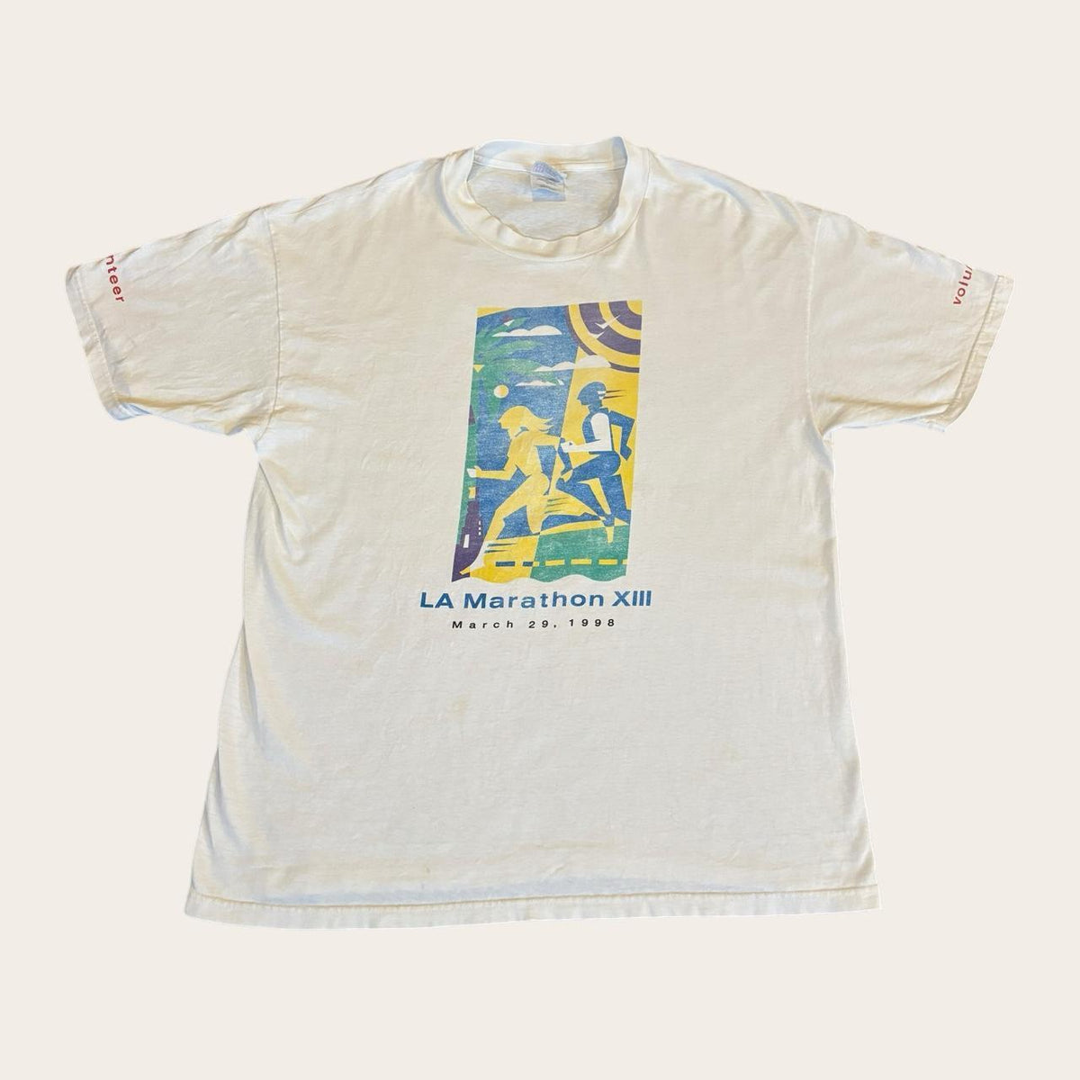 Vintage 90s USA Los Angeles Marathon ‘98 road race running t-shirt