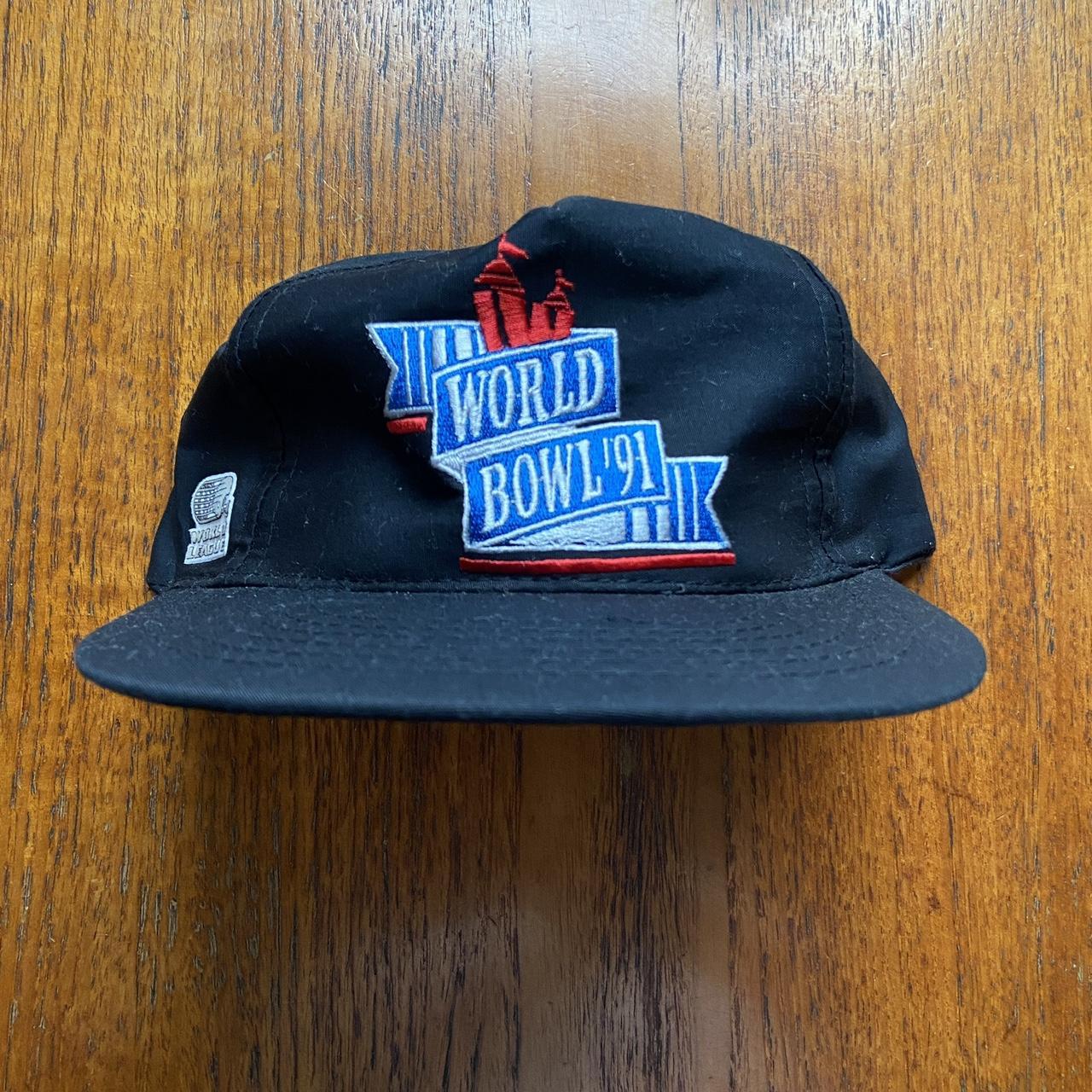 Vintage 90s USA World Bowl 91 American Football NFL graphic cap