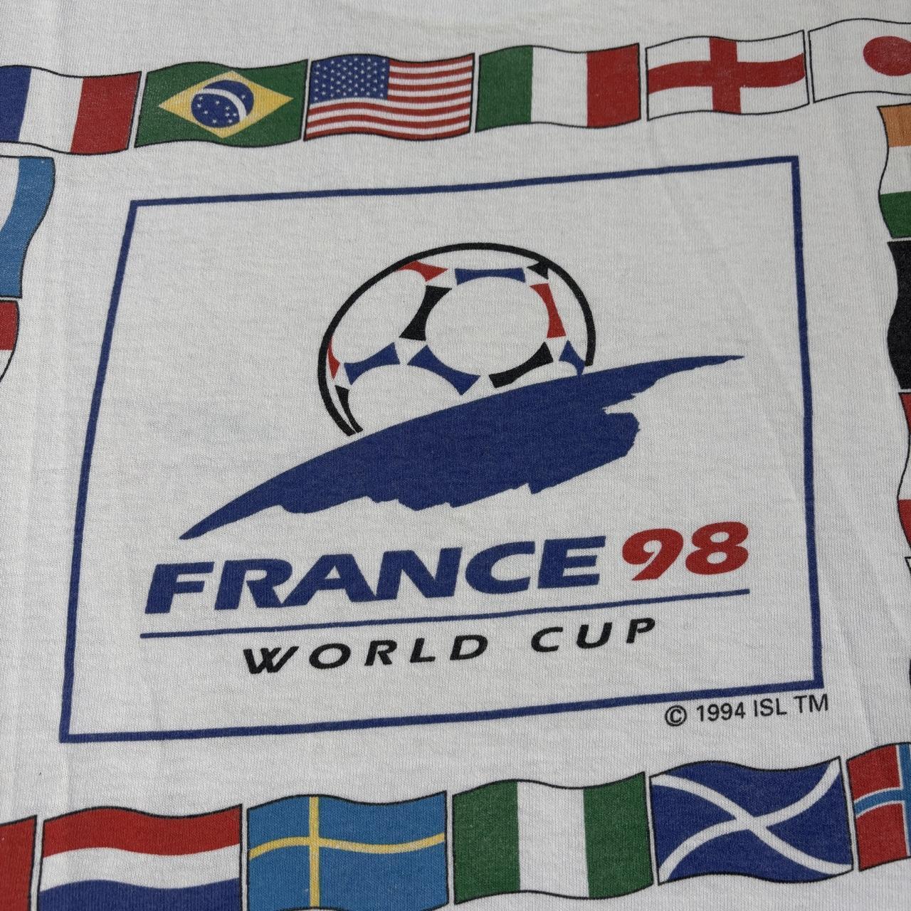 Vintage France 98 World Cup football tournament t-shirt