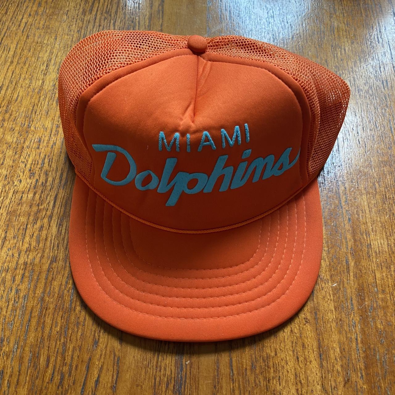 Vintage 90s USA Miami Dolphins NFL American Football Florida promotional graphic cap