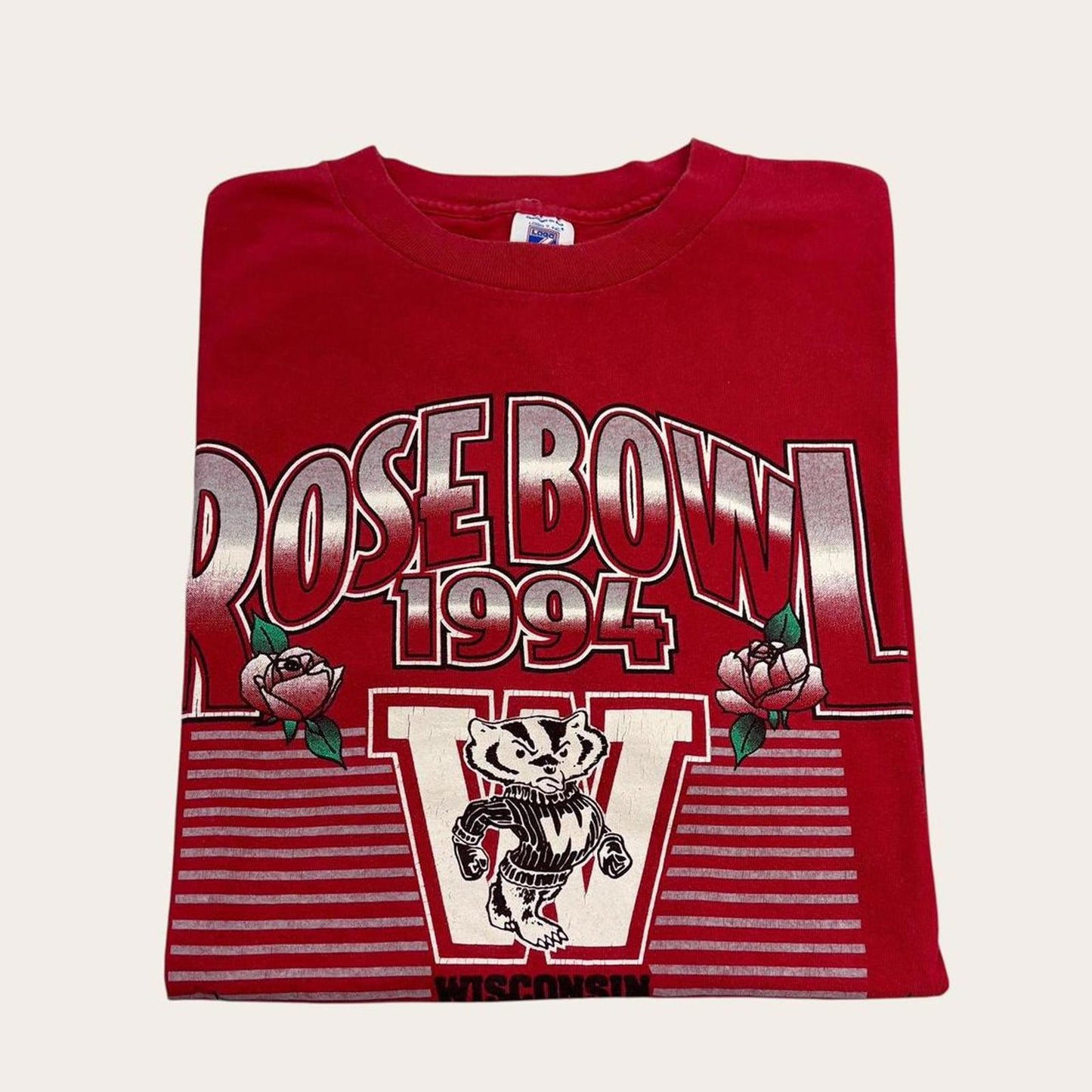 Vintage 90s USA Wisconsin Badgers Rose Bowl American Football varsity t-shirt