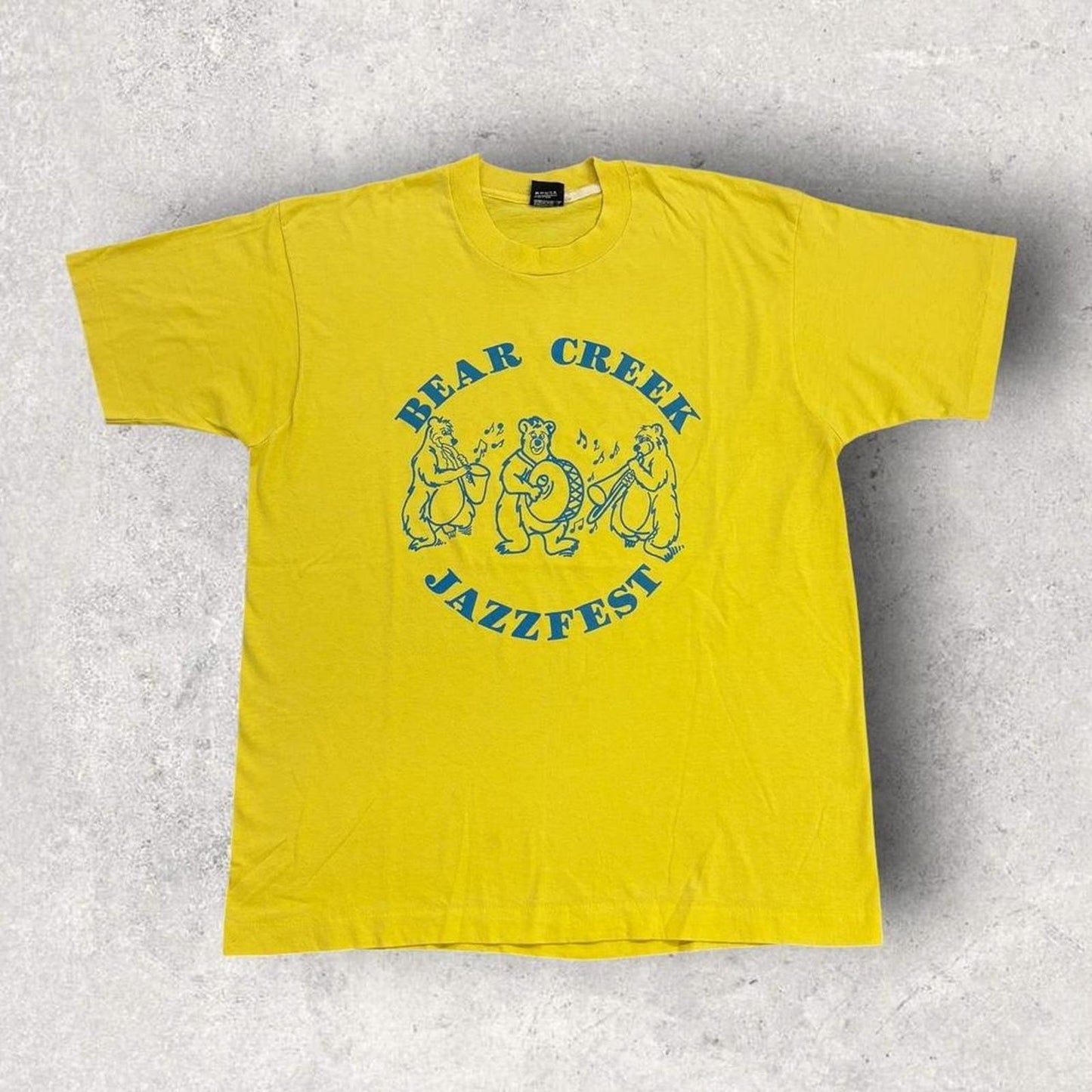 Vintage 90s USA Bear Creek jazz festival graphic t-shirt