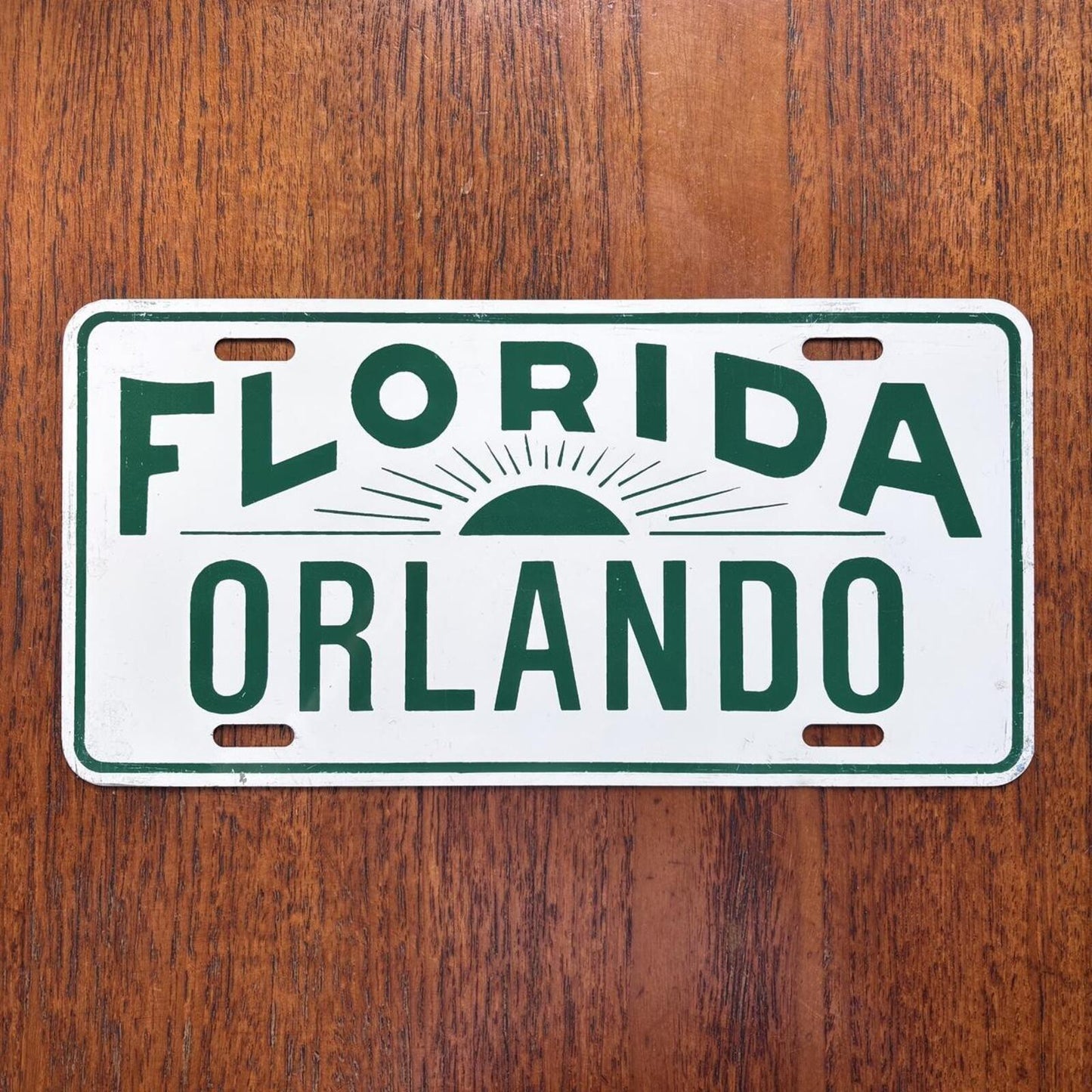 Vintage 90s USA Orlando Florida novelty license plate