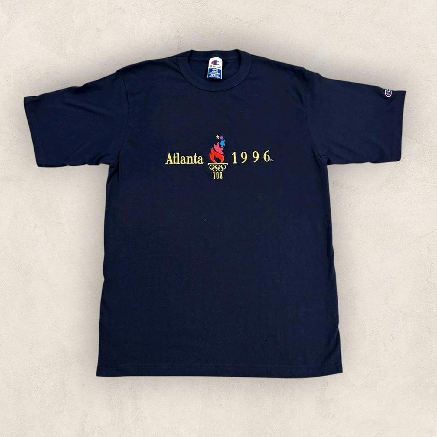 Vintage 90s USA Atlanta Olympics summer games athletics embroidered t-shirt