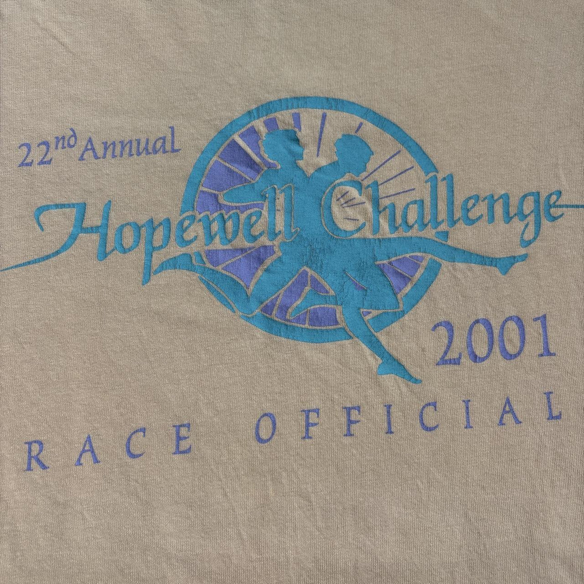 Vintage Y2K Hopewell challenge 2001 New Jersey road race running t-shirt
