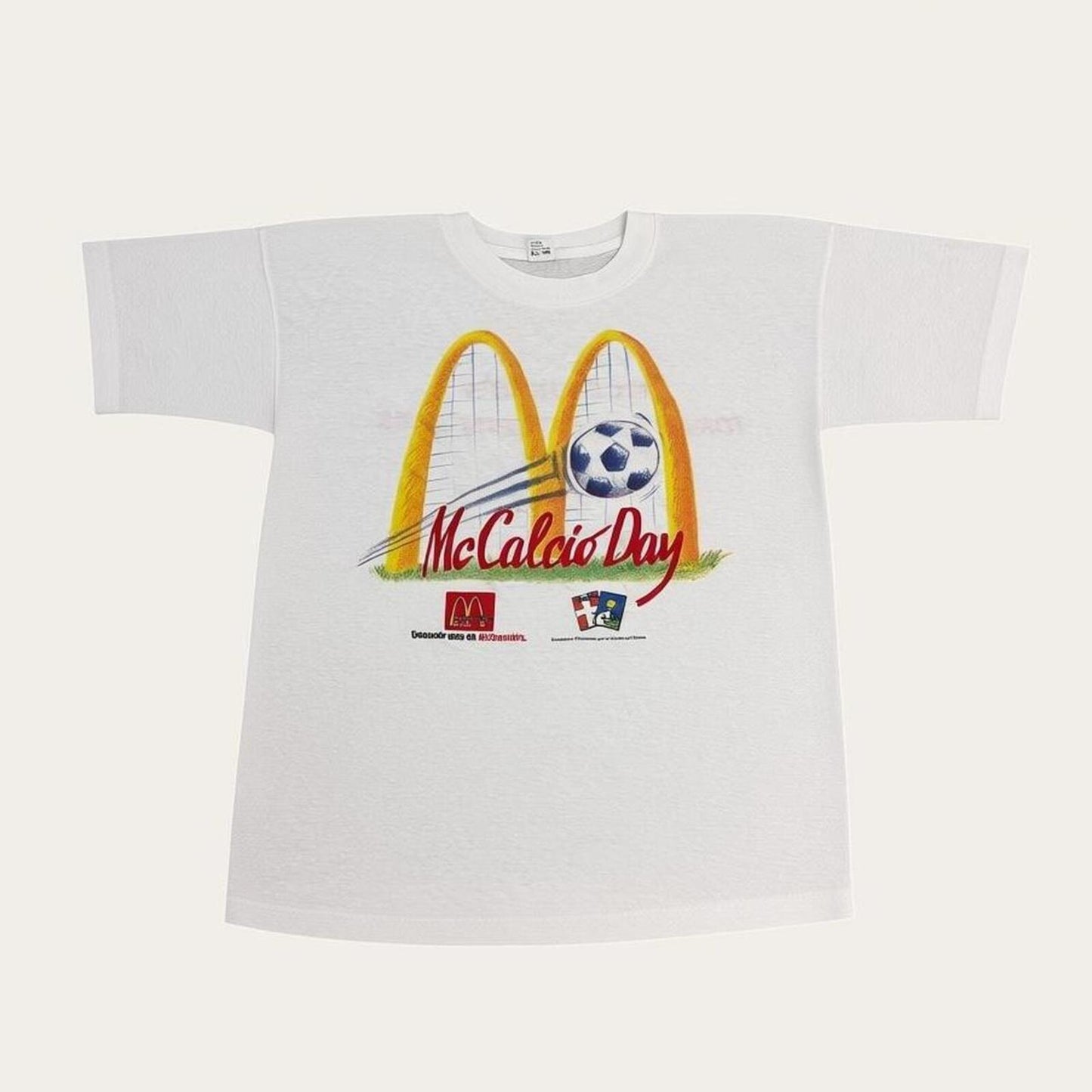 Vintage McDonald’s Italy McCalcio Day football Torino promotional t-shirt
